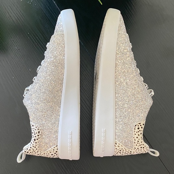 Vintage Havana Glittery Beige Sneakers - Picture 3 of 5